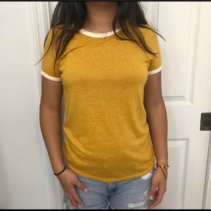 yellow/ gold top